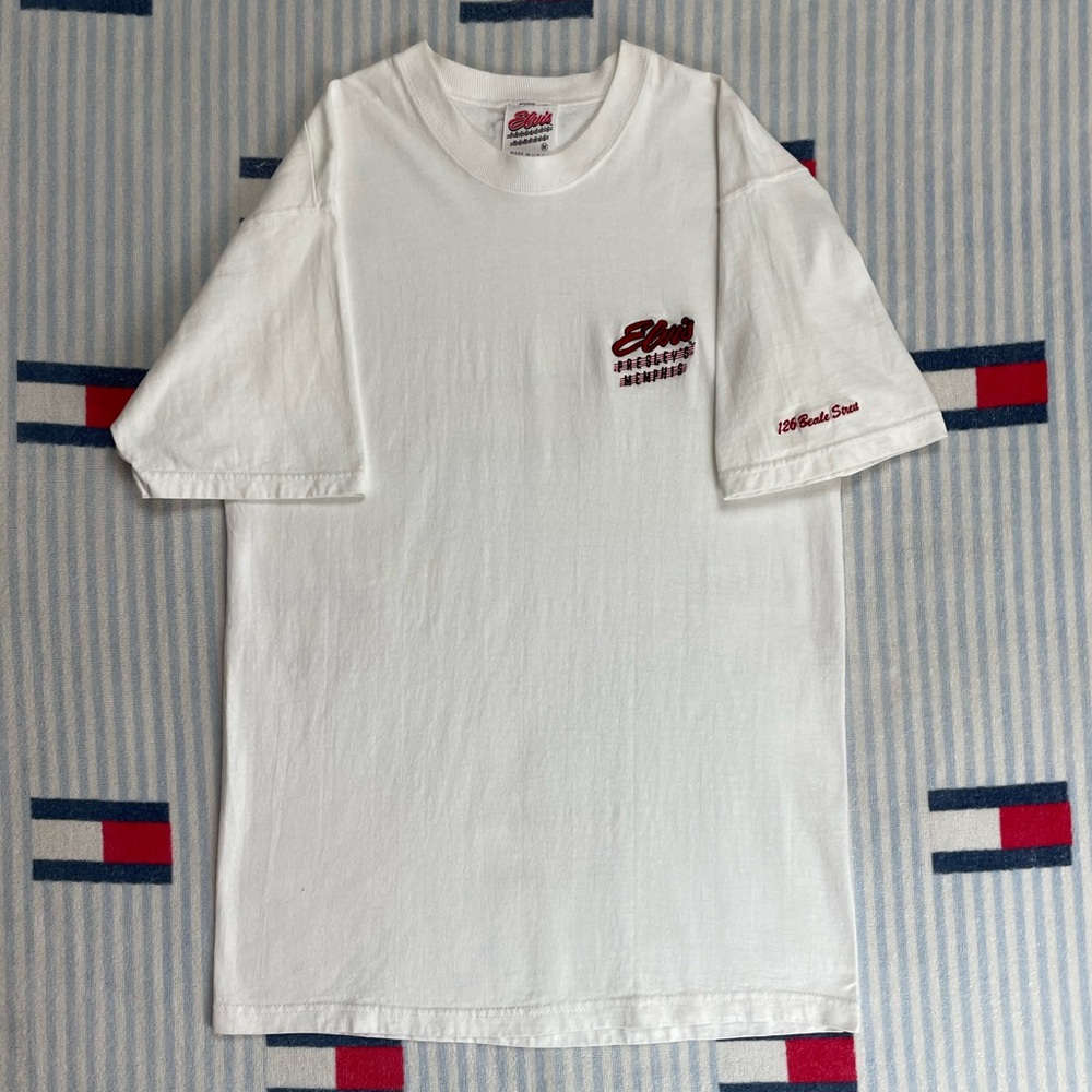 Vintage Elvis Presley’s Memphis Embroidered short sleeve tee shirt